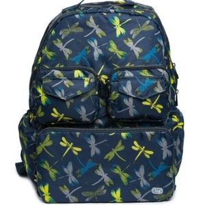 *Per Owed Lightly Use* Puddle Jumper Backpack Packable - Dragonfly Navy